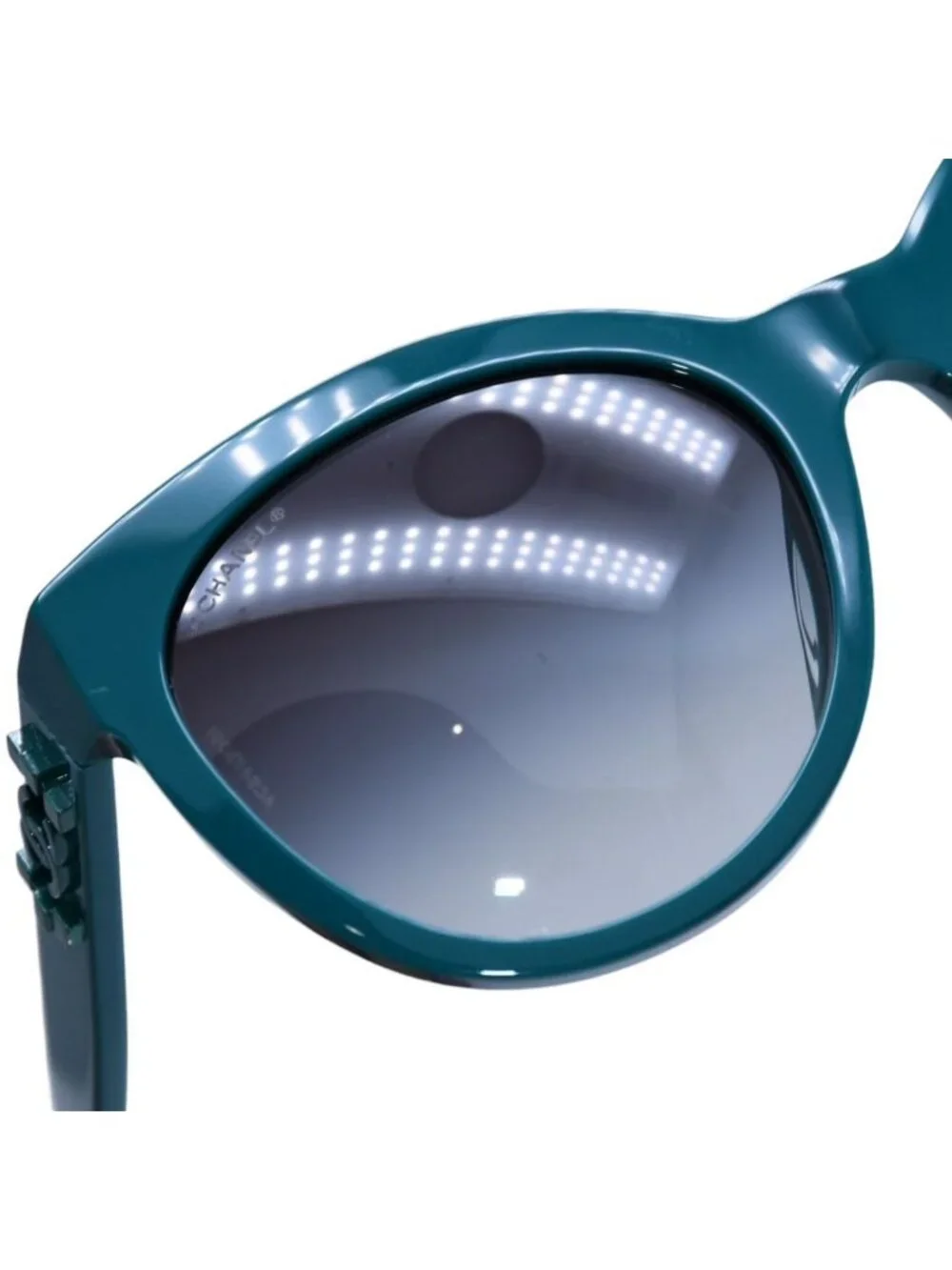 Chanel Boy Cat's Eye Sunglasses S6 Green Eyewear